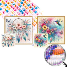 Load image into Gallery viewer, 2pcs AB Diamond Painting - Full Round - Butterfly Hummingbird Dream Catcher (40*40CM)
