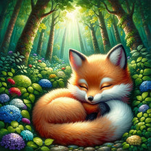 Load image into Gallery viewer, 2pcs AB Diamond Painting - Full Round - Fox little yellow duck (40*40CM)
