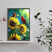 Load image into Gallery viewer, Diamond Painting - Full Round - Sunflower cardinal (40*60CM)

