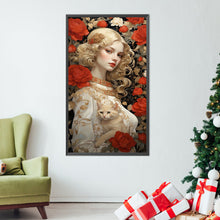 Load image into Gallery viewer, AB Diamond Painting - Full Square - Flower woman (40*70CM)
