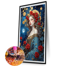 Load image into Gallery viewer, AB Diamond Painting - Full Square - Flower woman (40*70CM)
