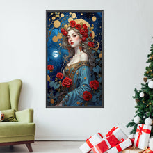 Load image into Gallery viewer, AB Diamond Painting - Full Square - Flower woman (40*70CM)
