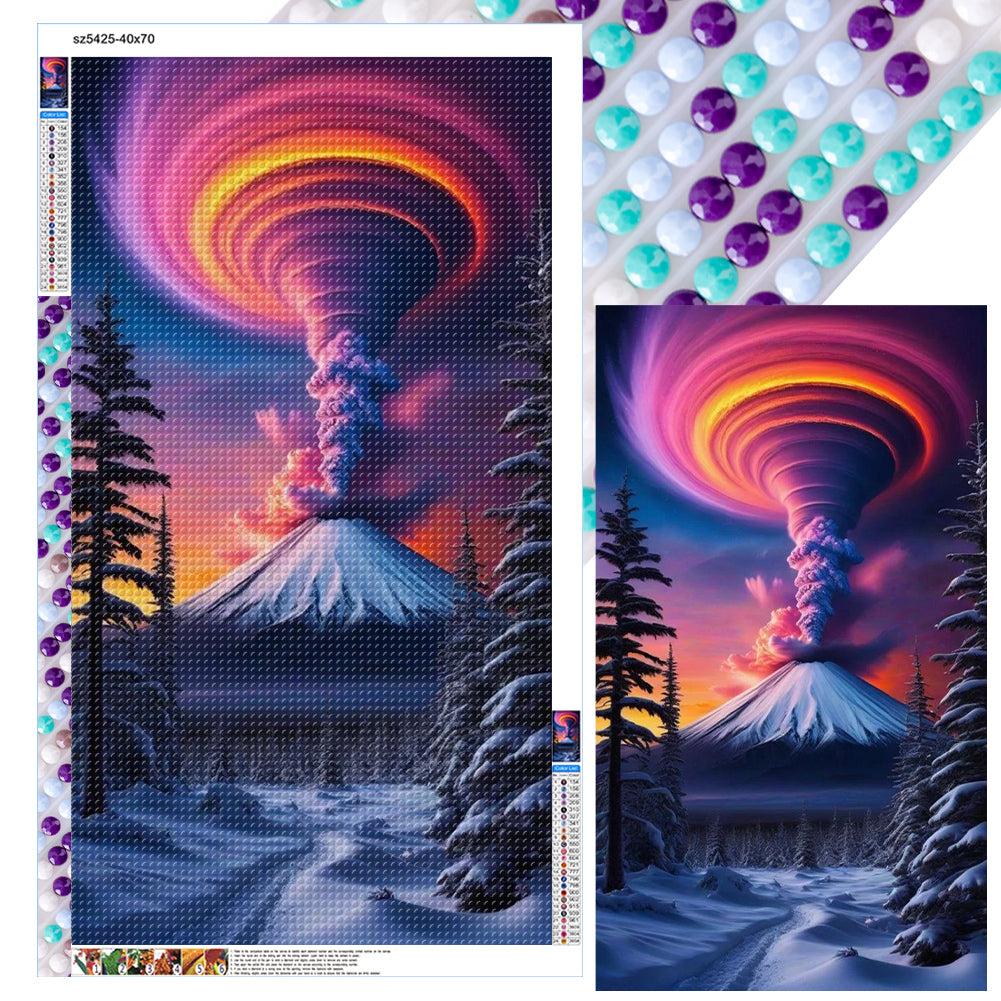 Diamond Painting - Full Round - Tornado volcano (40*70CM)