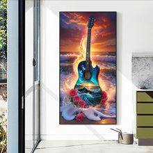 Load image into Gallery viewer, Diamond Painting - Full Round - Seaside guitar (40*70CM)
