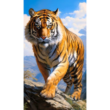 Load image into Gallery viewer, Diamond Painting - Full Round - mountaintop tiger (40*70CM)
