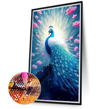 Load image into Gallery viewer, Diamond Painting - Full Round - Beautiful peacock (40*70CM)
