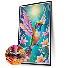 Load image into Gallery viewer, Diamond Painting - Full Round - Flower hummingbird (40*70CM)
