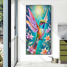 Load image into Gallery viewer, Diamond Painting - Full Round - Flower hummingbird (40*70CM)
