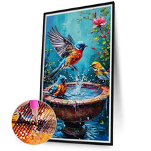 Load image into Gallery viewer, Diamond Painting - Full Round - Birds in the flowerbed (40*70CM)
