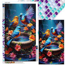 Load image into Gallery viewer, Diamond Painting - Full Round - Birds in the flowerbed (40*70CM)
