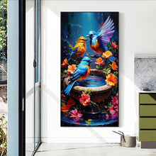 Load image into Gallery viewer, Diamond Painting - Full Round - Birds in the flowerbed (40*70CM)
