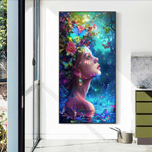 Load image into Gallery viewer, Diamond Painting - Full Round - Ocean butterfly woman (40*70CM)
