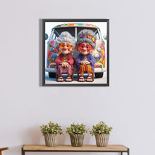 Load image into Gallery viewer, Diamond Painting - Full Round - Funny old lady (40*40CM)
