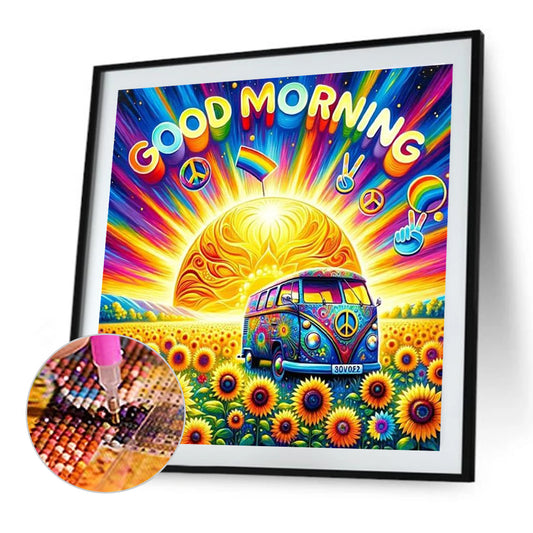 Diamond Painting - Full Round - Colorful house (40*40CM)
