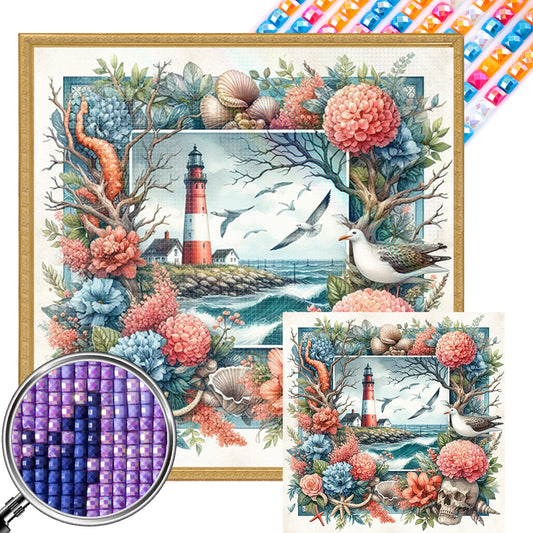 AB Diamond Painting - Full Square - Lighthouse (40*40CM)