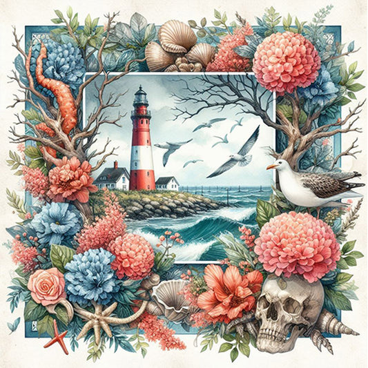 AB Diamond Painting - Full Square - Lighthouse (40*40CM)