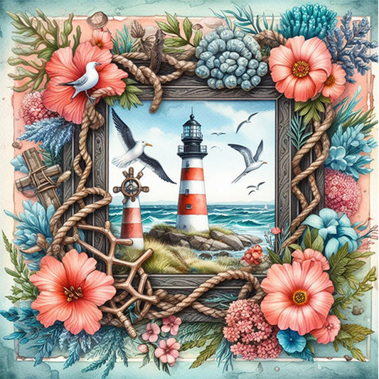 AB Diamond Painting - Full Square - Lighthouse (40*40CM)
