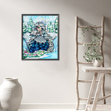 Load image into Gallery viewer, AB Diamond Painting - Full Round - Girl and snow creatures in the snow (40*50CM)
