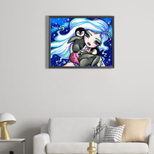 Load image into Gallery viewer, AB Diamond Painting - Full Round - Snow girl and little penguin (50*40CM)
