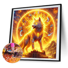 Load image into Gallery viewer, AB Diamond Painting - Full Round - Crossing the Flame Wolf (30*30CM)
