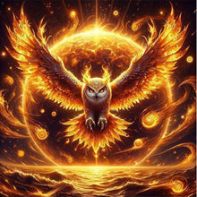 Load image into Gallery viewer, AB Diamond Painting - Full Round - Owl through the flames (30*30CM)
