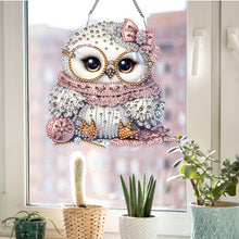 Load image into Gallery viewer, Double Sided Acrylic Owl Diamond Painting Hanging Pendant Diamond Painting Decor
