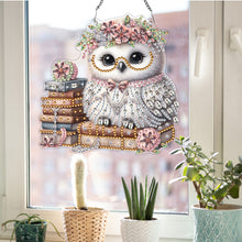 Load image into Gallery viewer, Double Sided Acrylic Owl Diamond Painting Hanging Pendant Diamond Painting Decor
