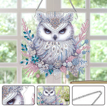 Load image into Gallery viewer, Double Sided Acrylic Owl Diamond Painting Hanging Pendant Diamond Painting Decor
