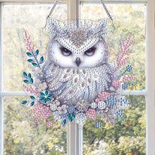 Load image into Gallery viewer, Double Sided Acrylic Owl Diamond Painting Hanging Pendant Diamond Painting Decor
