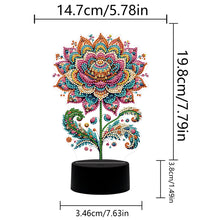 Load image into Gallery viewer, Flower Diamond Painting Night Light 5D DIY Diamond Painting Lamp (Flower A)
