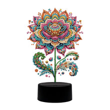 Load image into Gallery viewer, Flower Diamond Painting Night Light 5D DIY Diamond Painting Lamp (Flower A)
