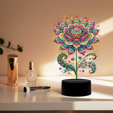 Load image into Gallery viewer, Flower Diamond Painting Night Light 5D DIY Diamond Painting Lamp (Flower A)

