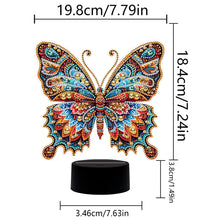 Load image into Gallery viewer, Animal Diamond Painting Night Light 5D DIY Diamond Painting Lamp (Butterfly)
