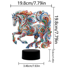 Load image into Gallery viewer, Animal Diamond Painting Night Light 5D DIY Diamond Painting Lamp (Horse)
