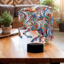 Load image into Gallery viewer, Animal Diamond Painting Night Light 5D DIY Diamond Painting Lamp (Horse)
