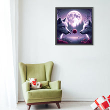 Load image into Gallery viewer, Diamond Painting - Full Round - Wolf with flower in mouth (40*40CM)
