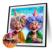 Load image into Gallery viewer, Diamond Painting - Full Round - Funny old lady (30*30CM)
