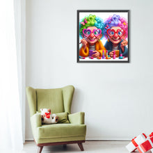 Load image into Gallery viewer, Diamond Painting - Full Round - Funny old lady (40*40CM)
