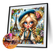 Load image into Gallery viewer, Diamond Painting - Full Round - Girl with ponytail (30*30CM)
