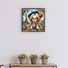 Load image into Gallery viewer, Diamond Painting - Full Round - Girl with ponytail (30*30CM)

