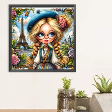 Load image into Gallery viewer, Diamond Painting - Full Round - Girl with ponytail (30*30CM)

