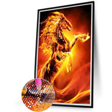 Load image into Gallery viewer, Diamond Painting - Full Round - Crossing the Flame Horse (40*60CM)
