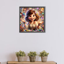 Load image into Gallery viewer, AB Diamond Painting - Full Round - modern artist girl (40*40CM)
