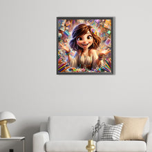 Load image into Gallery viewer, AB Diamond Painting - Full Round - modern artist girl (40*40CM)
