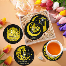 Load image into Gallery viewer, 8Pcs Diamond Painting Coasters Moon Stars Diamond Art Painting Kits for Decor
