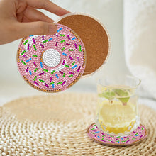 Load image into Gallery viewer, 8Pcs Diamond Painting Coasters Donut Diamond Art Painting Kits for Home Decor
