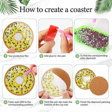 Load image into Gallery viewer, 8Pcs Diamond Painting Coasters Donut Diamond Art Painting Kits for Home Decor
