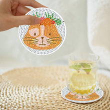 Load image into Gallery viewer, 8Pcs Diamond Painting Coasters Cat and Flower Diamond Art Painting Kits
