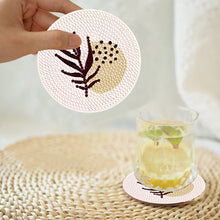 Load image into Gallery viewer, 8Pcs Wooden Simple Leaves DIY Diamond Painting Coasters Diamond Dot Kits
