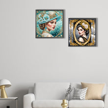Load image into Gallery viewer, 2pcs Partial Special Diamond Painting Set - Lady (30*30CM)
